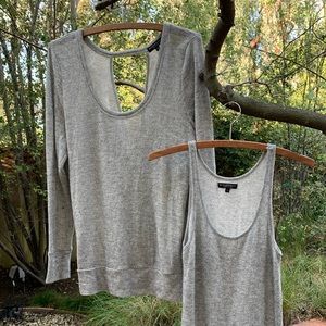 Beyond Yoga Silver Sparkle Open Back Top & Tank yoga athleisure